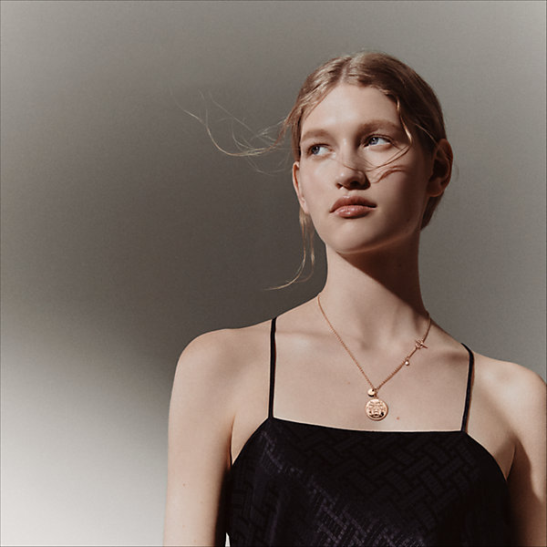Hermes Ex-Libris necklace, medium model | Hermès USA